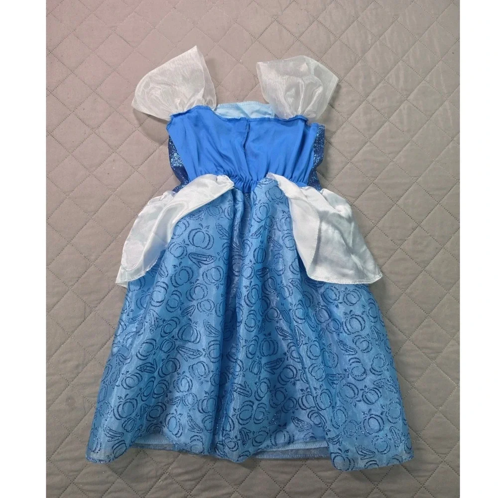 Disney Cinderella Princess Costume Blue Girls 4-6X JAKKS Pacific Dress